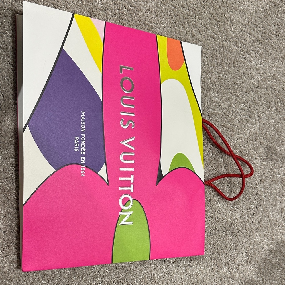 Louis Vuitton Pink and Multicolor Gift Bag